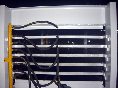 不锈钢门防盗门定做热压机  六层50吨6层同时热压15年生产经验示例图4