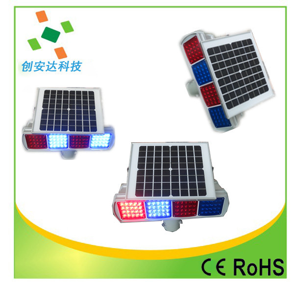 深圳创安达提供红蓝交替频闪灯 两组双面太阳能爆闪灯 质保两年示例图15