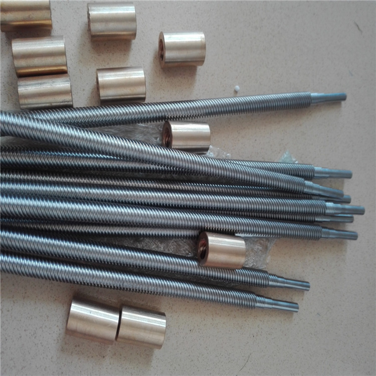 异形非标梯形丝杆 TR10乘2焊接镶套对接梯形螺纹杆铜螺母45钢丝杆示例图15