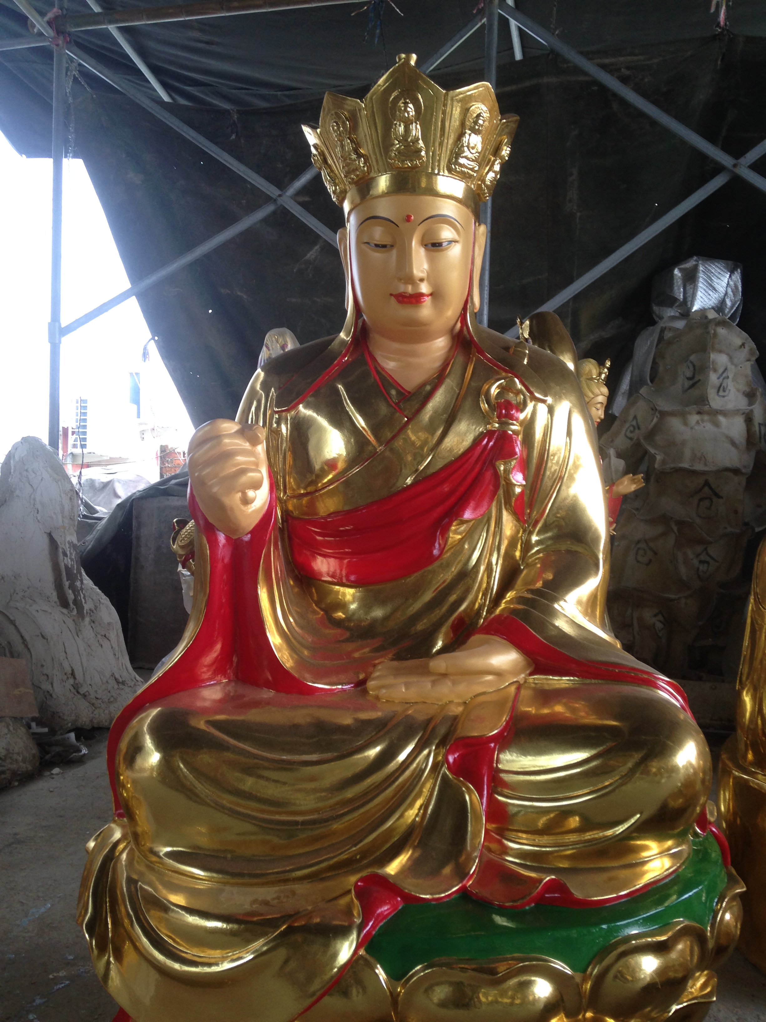 佛像 温州优质佛像厂家批发供应念佛堂供应地藏王菩萨 家庭供奉地藏王佛像 四面地藏王菩萨