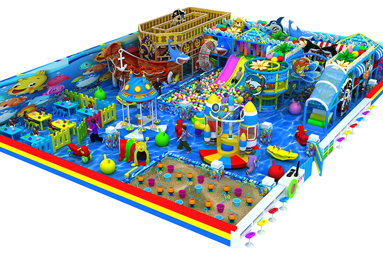 淘气堡儿童乐园 百万海洋球池 大型组合滑梯 室内游乐场设备定制示例图19