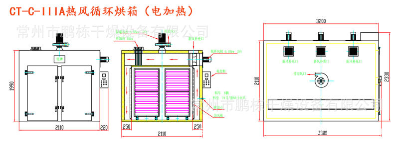 厂家直销腊鱼烘干机 节能型循环热风鱼块虾食品干燥设备 腊鱼烘箱示例图26