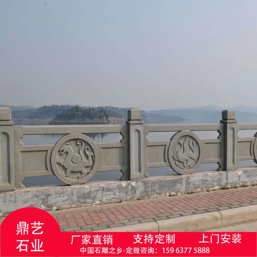 大桥大理石石材防护栏精雕细刻