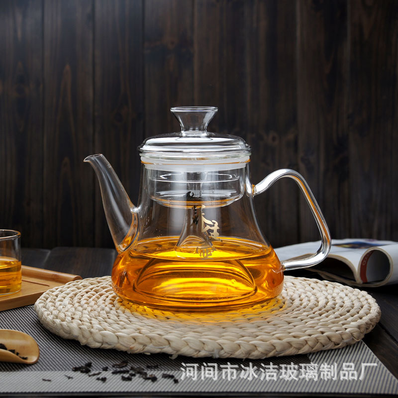 新一代蒸茶壶耐热透明玻璃煮茶蒸茶茶具大容量养生壶加厚高品质图片