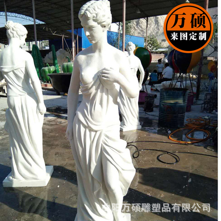 厂家供应玻璃钢西方人物雕塑 优质玻璃钢制品 广场景观雕塑摆件示例图7