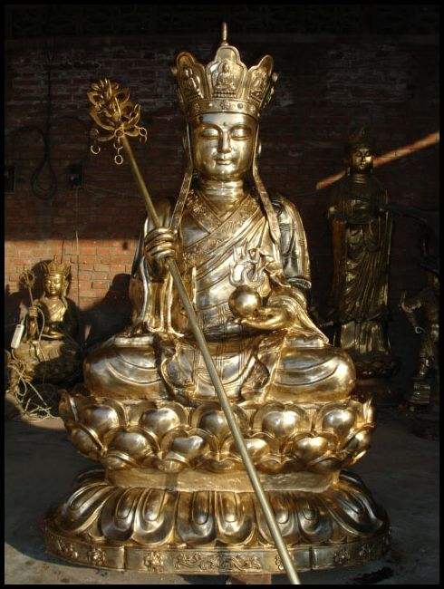 佛像 温州优质佛像厂家批发供应贴金地藏王佛像 铜雕地藏王佛像 彩绘地藏王菩萨