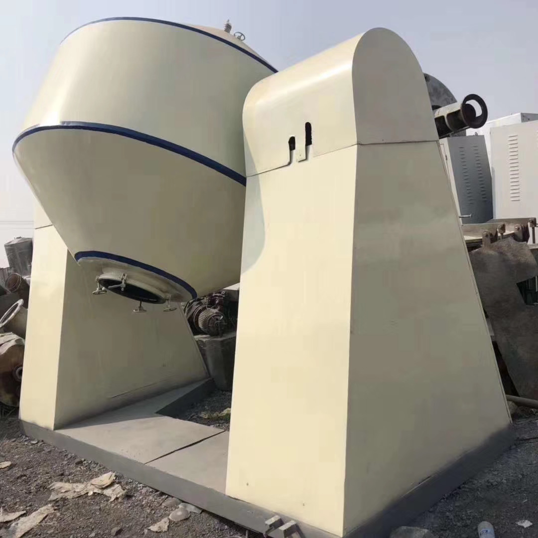 湖南裕千二手设备二手耙式干燥机 不锈钢316耙式干燥机回收 1000L双锥干燥机回收