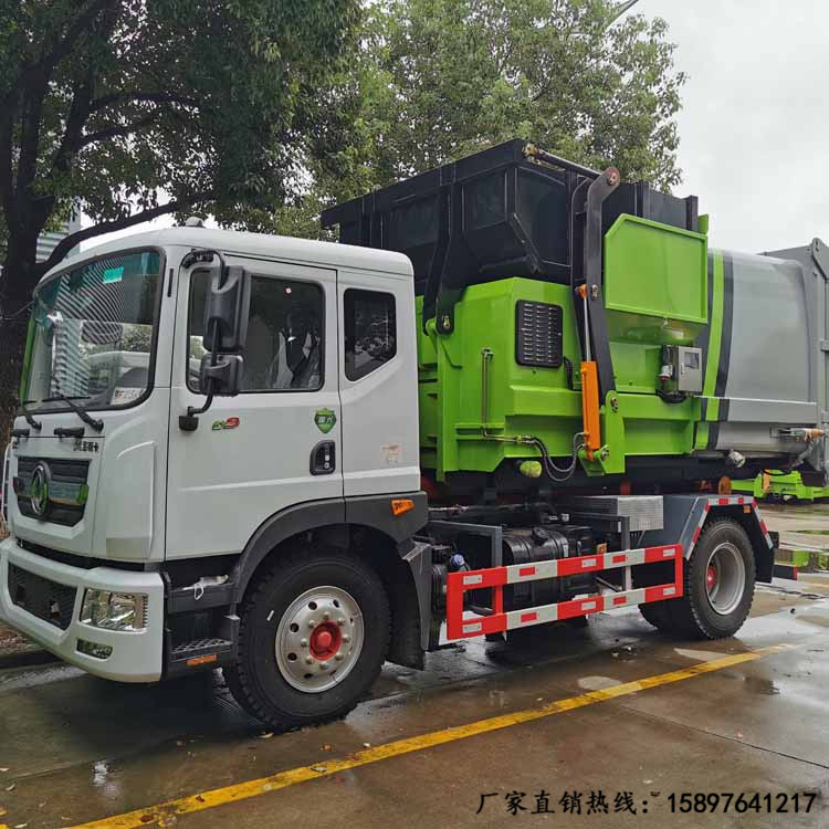 陕西垃圾车价格 10吨勾臂式垃圾车 程力垃圾车厂家包上户可分期
