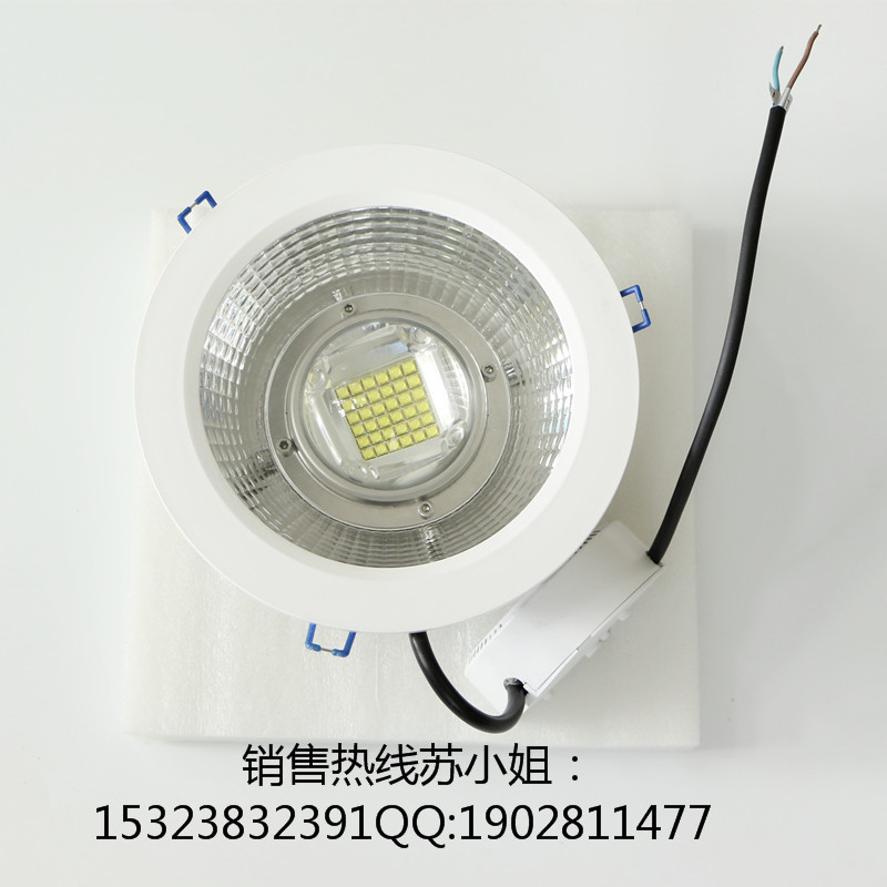 LED8寸嵌入筒灯 80W 277V 正白暖白光 防尘防沙筒灯示例图6