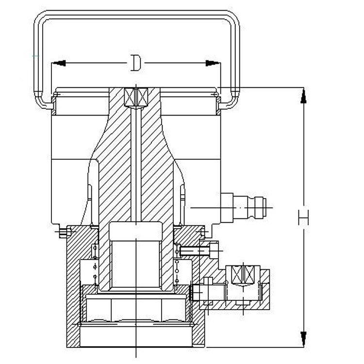液压拉伸器ZTF系列单级自动复位型螺栓液压拉伸器  厂家直销示例图3