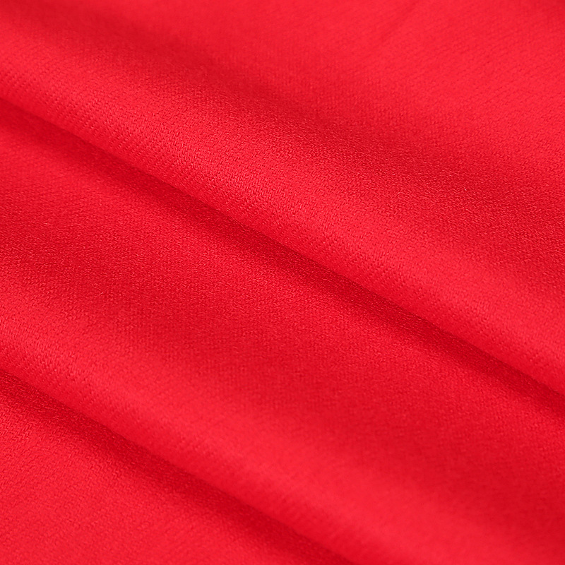 厂家直销双面绒羊绒围巾开业活动年会聚会中国红围巾定制刺绣logo示例图18