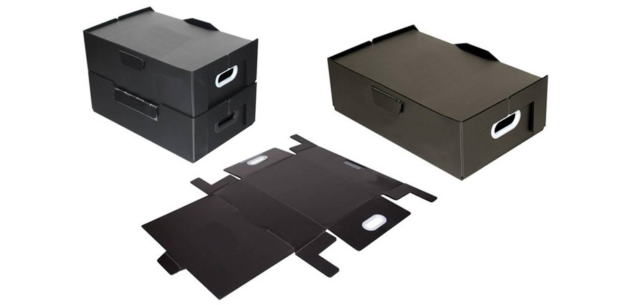 中空板刀卡 塑料隔板 防静电刀 黑色 设计加工 4 5mm周转箱分格板示例图5