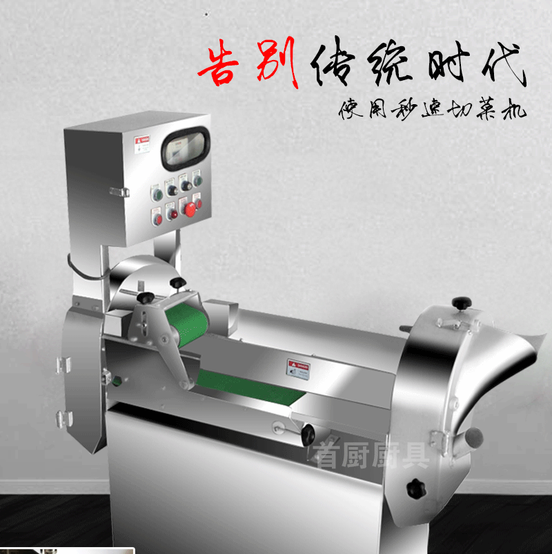 百成DQC-801多功能切菜机 304不锈钢 商用切菜机示例图1