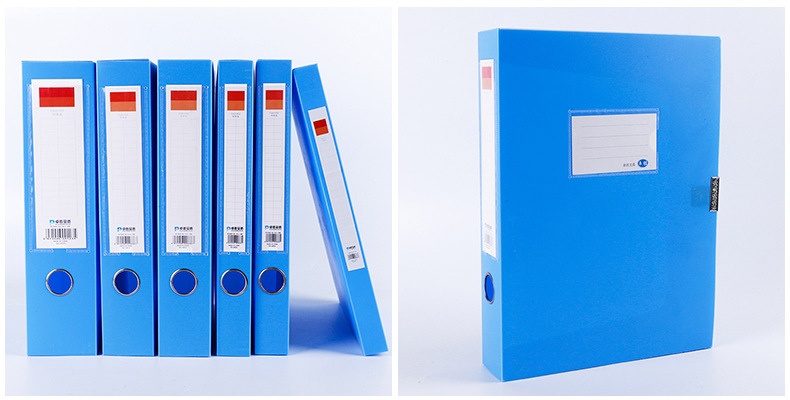 厂家供应折叠款塑料A4文件盒 办公收纳档案盒 大容量资料收纳盒示例图14