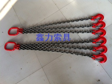 厂家生产80级链条吊索具 3腿成套吊索具 起重环形链条吊索具示例图3