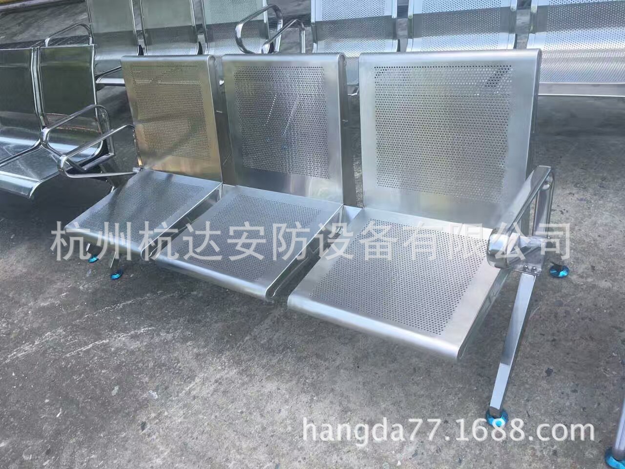 供应杭州优质不锈钢机场连排椅候诊候车区连排椅质保10年示例图3