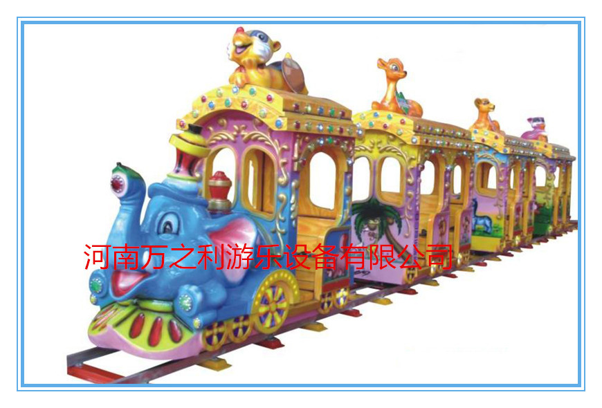 大象火车轨道车亲子互动游戏机大型户外轨道火车 儿童游乐场设备示例图2