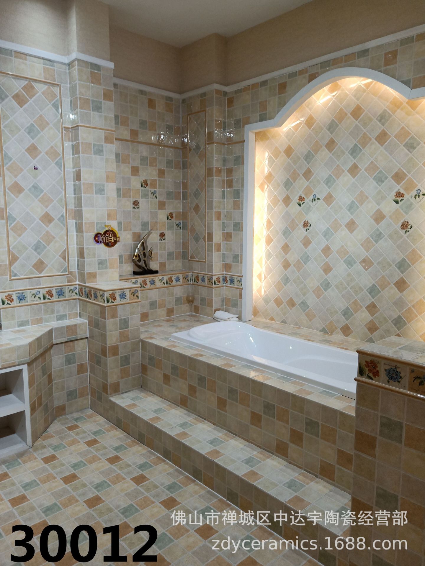 300*600佛山瓷砖厨房卫生间印花地面内墙釉面砖高档防水示例图15