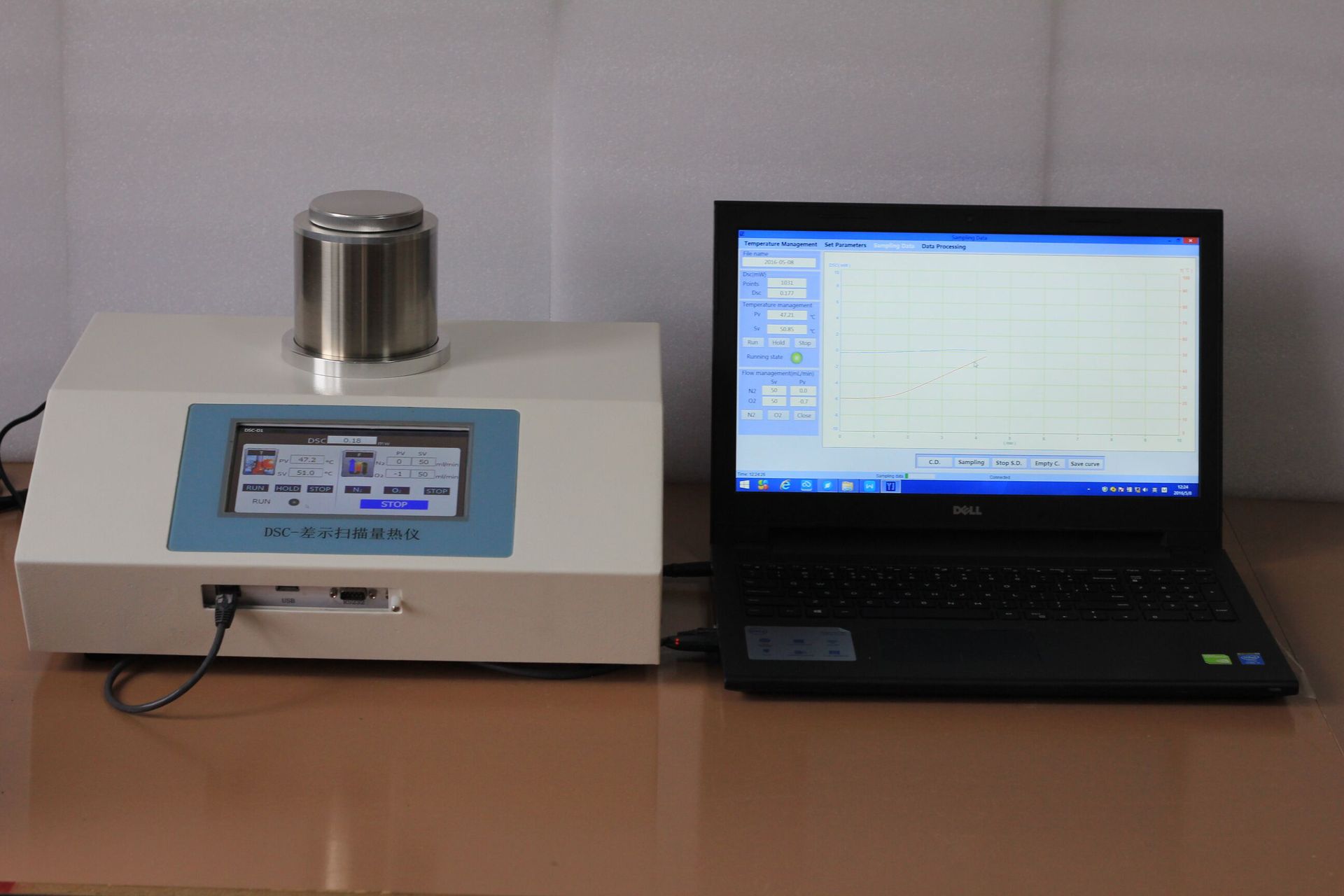 DSC-800差示扫描量热分析仪 树脂玻璃化纤维温度测试示例图2