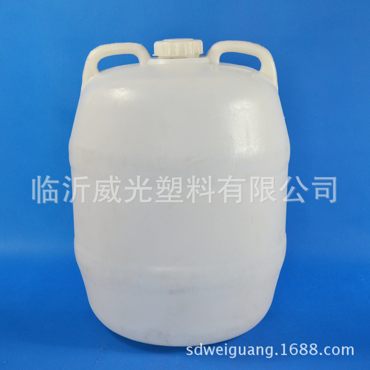 【工厂直销】 威光40公斤白色塑料包装桶 圆形塑料包装桶示例图3