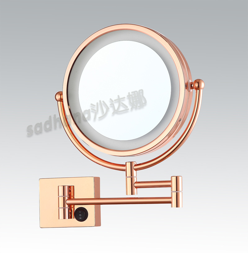 跨境专供 壁挂式化妆镜 ebay 金属银镜 沙达娜壁挂镜 创意款示例图8