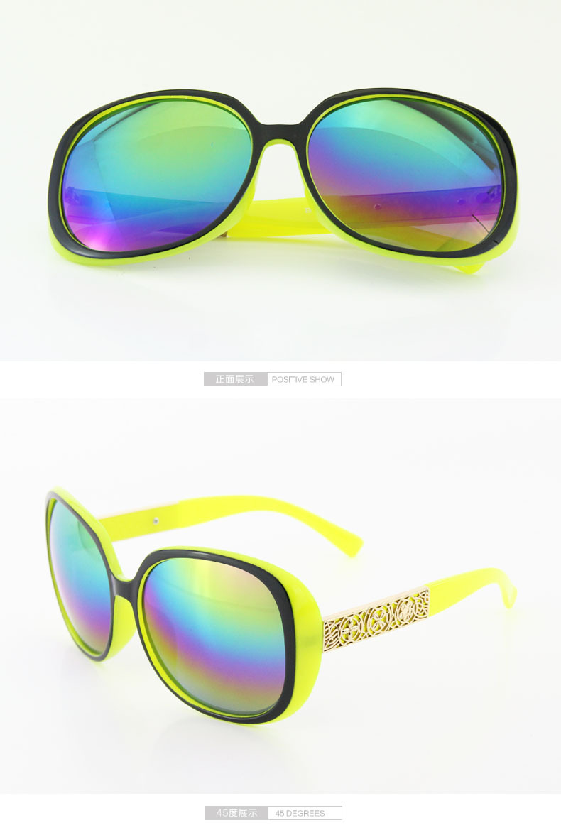 5388 新款大框防紫外线眼镜潮女墨镜显瘦太阳镜复古墨镜太阳眼镜示例图8