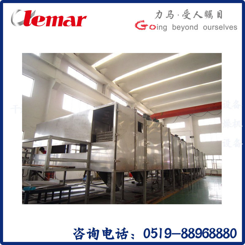 常州力马-DW4-2×12膨化饲料带式干燥机、带式干燥器价格、多晶硅柱状颗粒带式干燥机设备