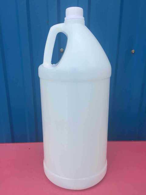 5公斤洗发水瓶 洗洁精桶 易陪压泵桶 圆形白色提桶 半透明塑料桶