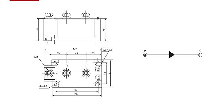 分布式光伏逆变器 MD400A1600V MD400A  直流配电柜防反二极管示例图30