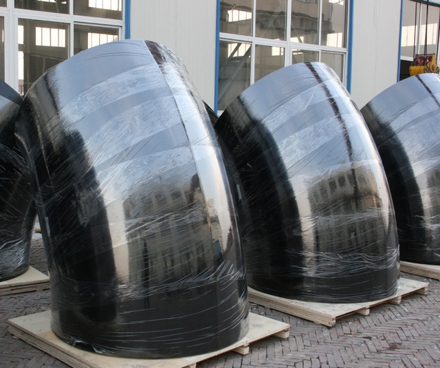 河北宏勃厂家生产DN3000大口径对焊碳钢弯头 90度直角焊接弯头管件
