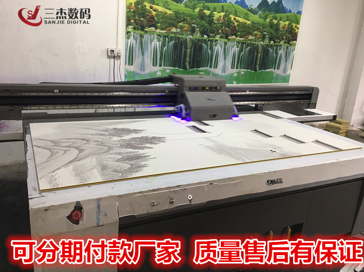 亚克力板uv平板印刷机化妆品展柜板uv打印机广州白云区平板喷绘机示例图8
