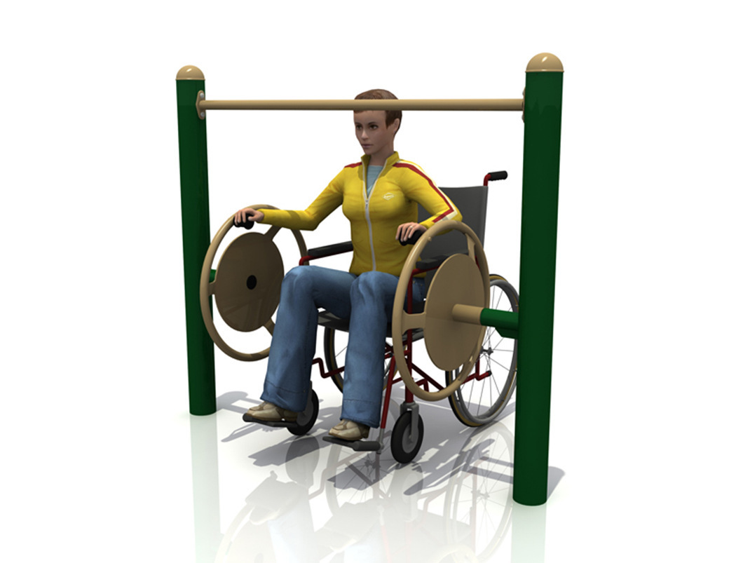 通奥专业研发各种运动健身器材室内外残疾人健身路径大转轮示例图2