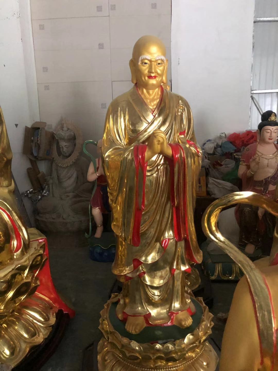 佛像 佛像铸造厂家直销树脂地藏王菩萨 穿袈裟地藏王菩萨 念佛堂供应地藏王菩萨