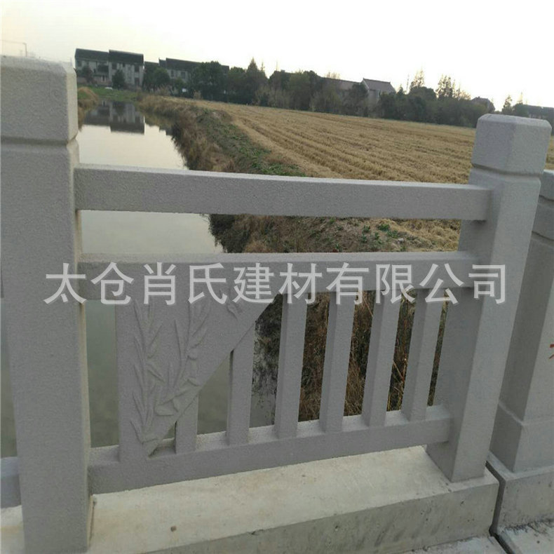 厂家生产铸造石仿石栏杆 混凝土仿生态栏杆 混凝土仿大理石栏杆示例图6