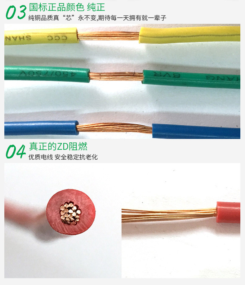 多股软线BVR2.5平方国标电线软线 铜芯家装电线单股多芯100米软线示例图36