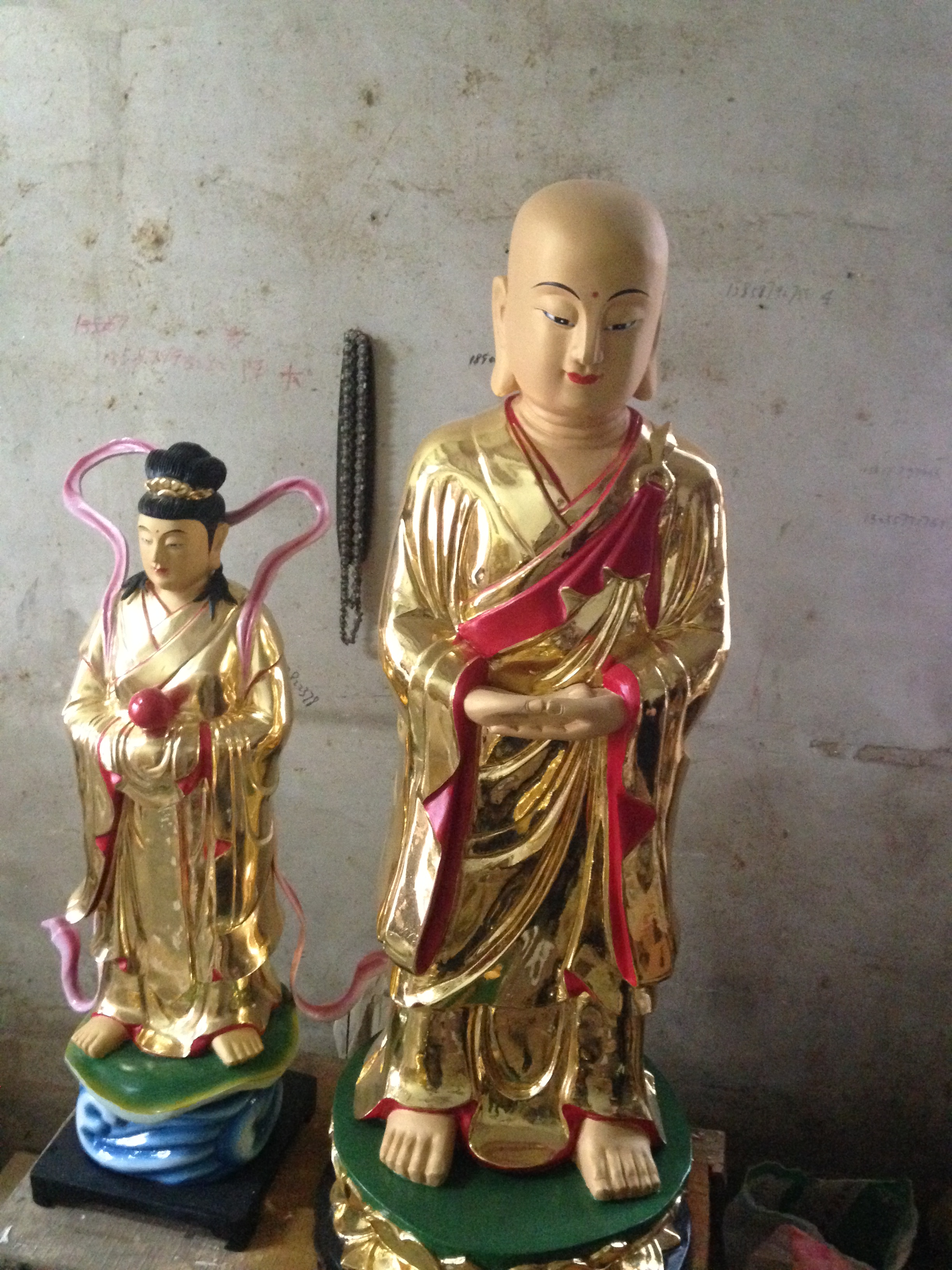 佛像 佛像铸造厂家直销念佛堂供应地藏王菩萨 带背光地藏王佛像 地藏王殿供奉地藏王菩萨