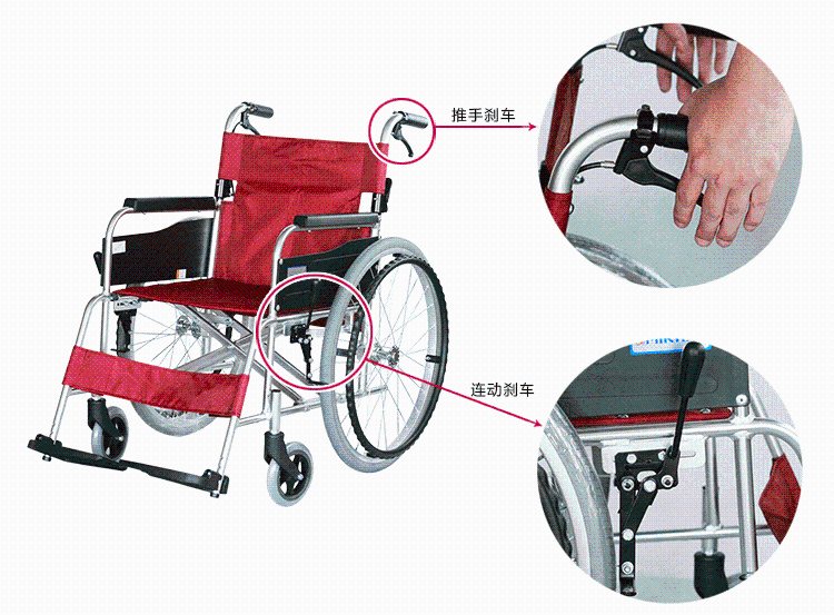 轮椅刹车怎么安装图解图片