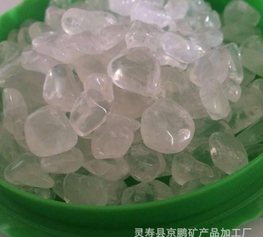 天然水晶原石 白水晶 消磁碎石 铺花盆鱼缸用 饰品用白水晶
