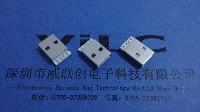 苹果IP5短体焊线公头USB无缝a公USB15.0mm、16.6mm