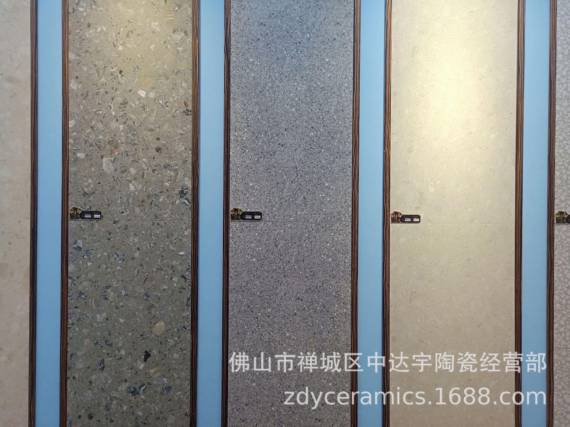 PD仿古砖大规格哑光面600X1200现代水磨石瓷砖防滑厨房浴室地面砖示例图1