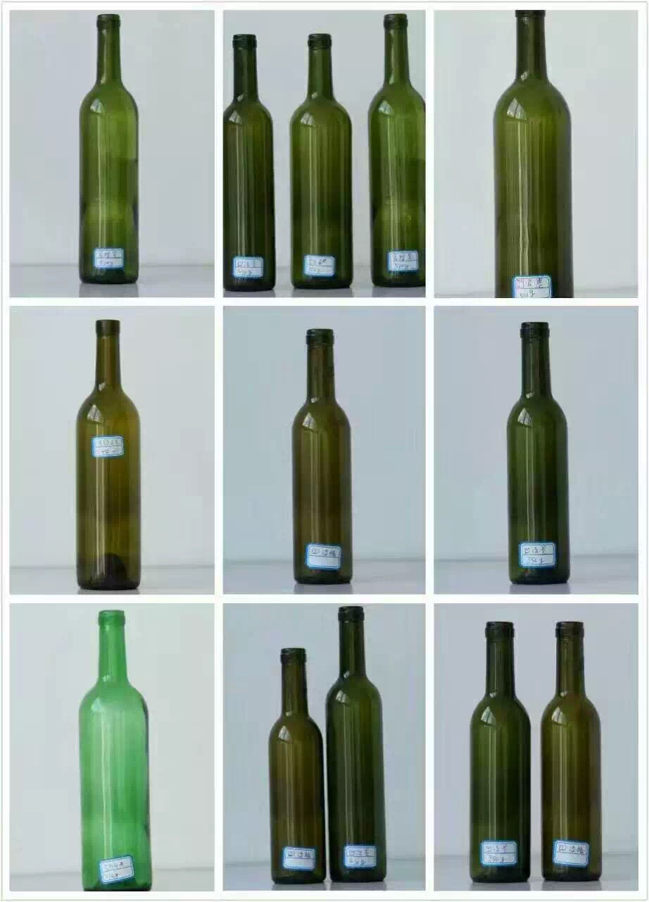 绿色 蓝宝石酒瓶500ml 圆形 蓝色瓶 玻璃瓶 蓝色酒瓶示例图5