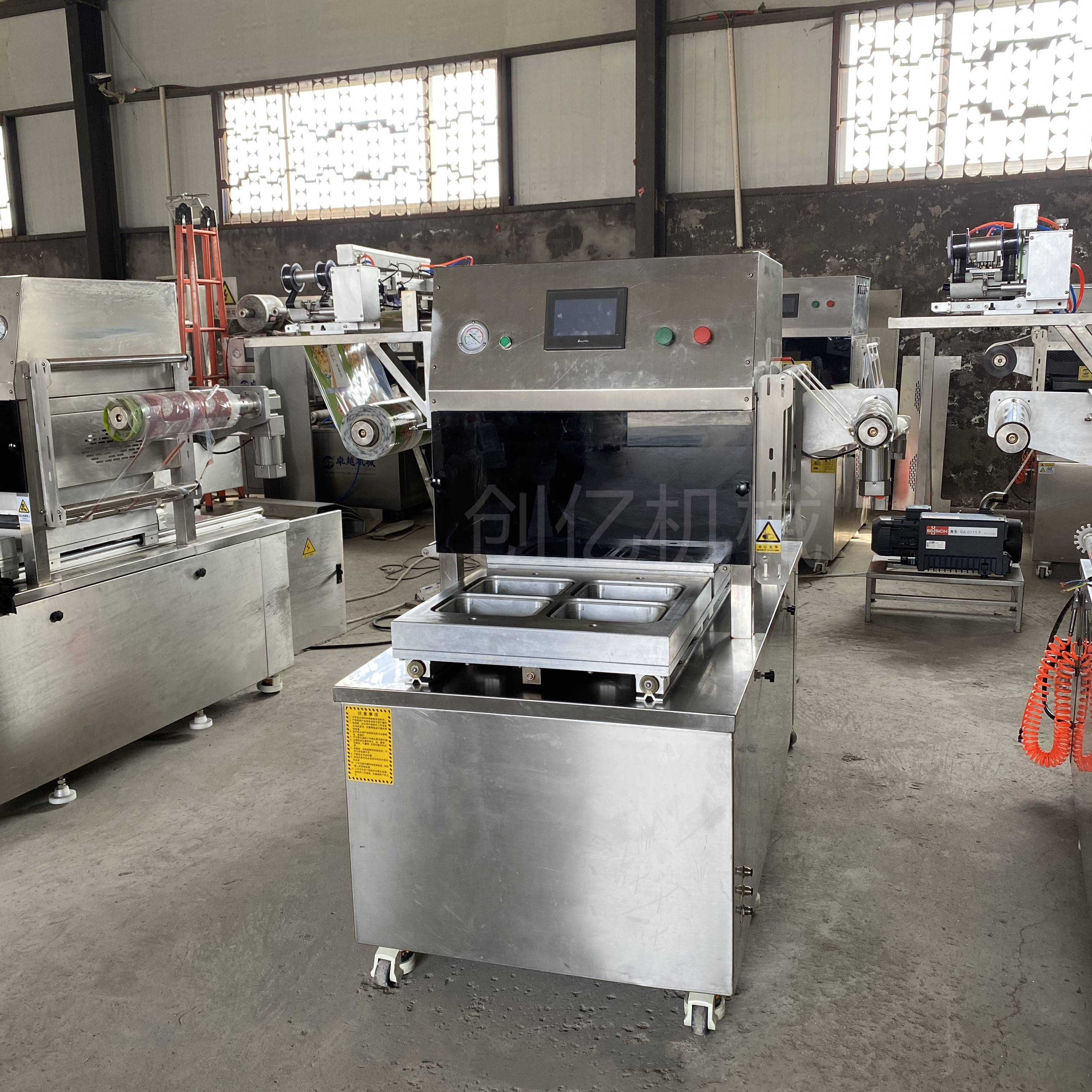 创亿 CY400 海产品碗式封口包装机 碗式封口包装机 蔬菜盒式包装机