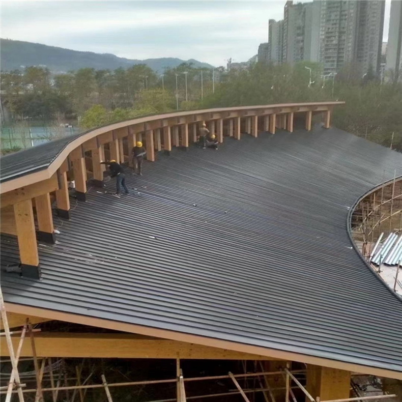 河南锦昱钢结构用防水性好铝镁锰屋面系统25-430型
