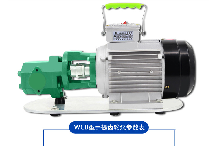厂家供应 WCB30电动便携手提齿轮泵 自吸式小流量抽油泵 批发示例图11