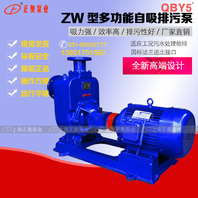 上海排污泵 上奥牌100ZW100-15普通/防爆型自吸排污泵 铸铁排污泵 品质保证 生产直销厂家