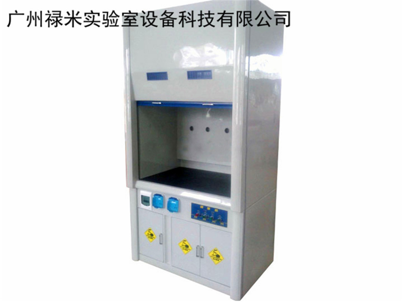 广州禄米实验室 化学实验室玻璃钢通风柜制造商LUMI-TF13L 定做 把有毒有害气体排出室外图片