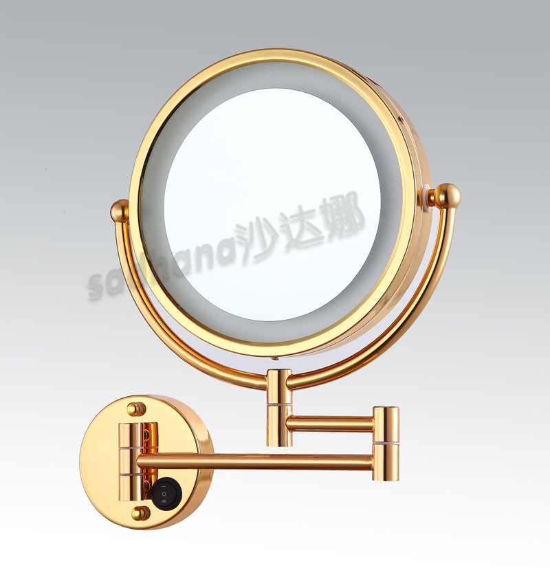跨境专供 壁挂式化妆镜 ebay 金属银镜 沙达娜壁挂镜 创意款示例图9