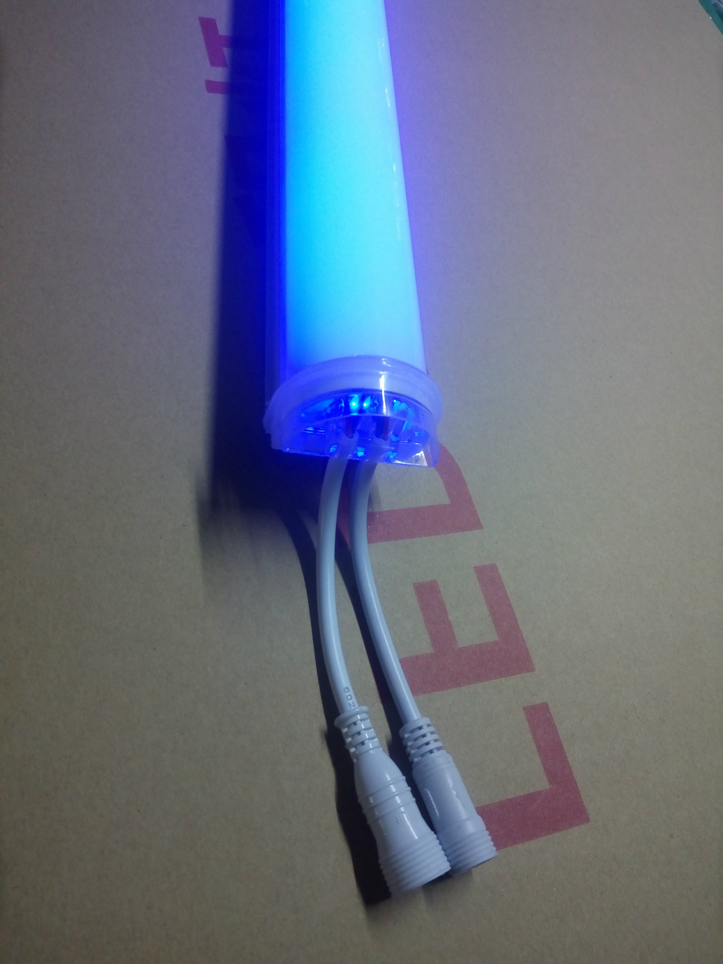 半透明单色轮廓灯 防水LED护栏灯 led数码管护栏管 铝座数码管示例图5