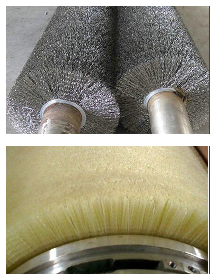出售各种工业毛刷 除锈抛光刷辊 钢丝刷辊 镀铜钢丝刷辊示例图7