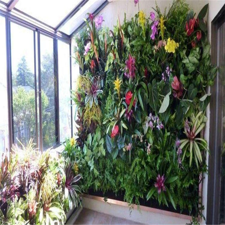 仿真植物 仿真立体植物墙 人造背景装饰墙 仿真尤加利草坪